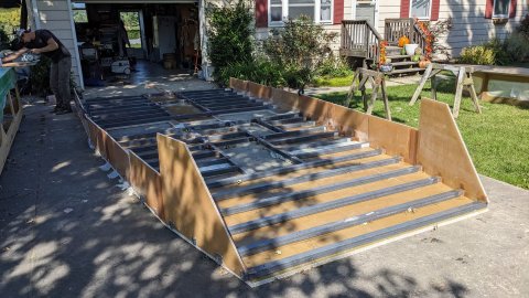 Built upside down in Taylor's driveway on Tilghman Island.