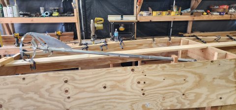 15.5' old time southeast working skiff — under construction